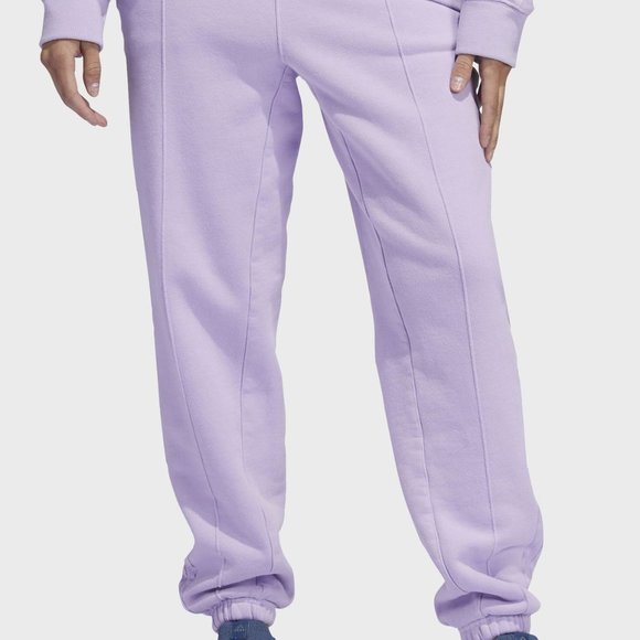 Adidas Unisex Ivy Park Purple Glow French Terry Sweat Pants Size Large H61693 - Picture 1 of 4
